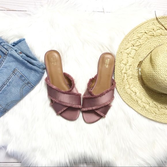 Mossimo Supply Co. Shoes - MOSSIMO- Fringe Crisscross Slides
